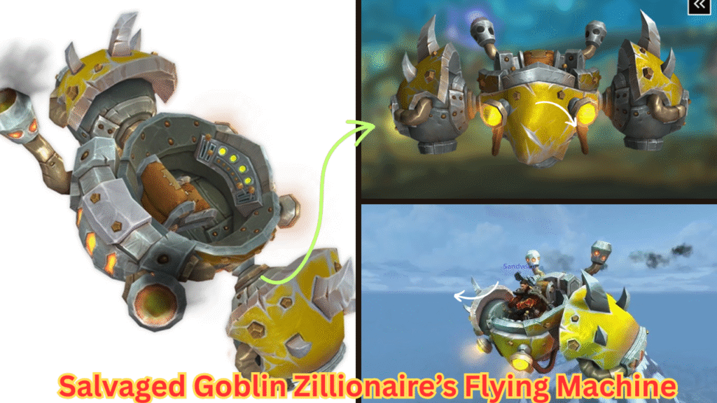 Salvaged Goblin Zillionaire’s Flying Machine